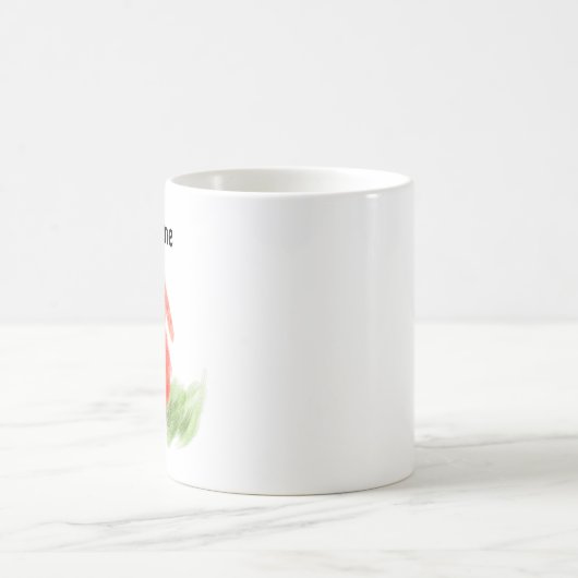 Rosa Hasen hinten Kaffee Tasse (Mittel)