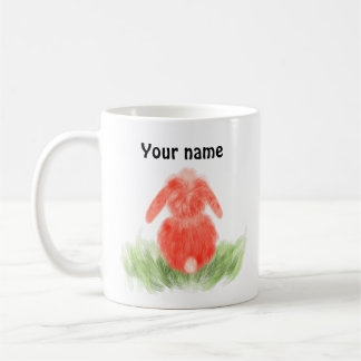 Rosa Hasen hinten Kaffee Tasse