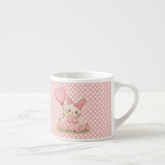 Rosa Hasenballon Espressotasse (Rechts)