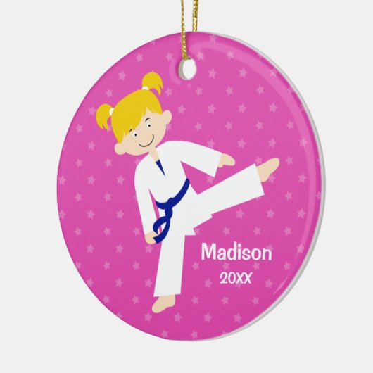 Rosa hat das personalisierte keramikornament (Links)