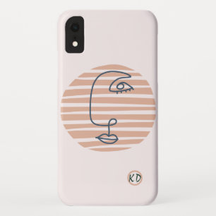 Rosa Hauch geometrische moderne Kunst Case-Mate iPhone Hülle