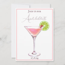 Rosa Hauch und Aubergine klassischer Cocktail