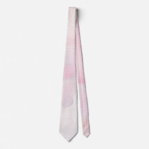 Rosa Hauch und Lavendel Wasserfarben-Wash Krawatte