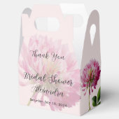 Rosa Hauch Wilde Blumen Hochzeitsshower Danke Geschenkschachtel (Geöffnet)