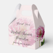 Rosa Hauch Wilde Blumen Hochzeitsshower Danke Geschenkschachtel (Vorderseite)