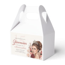 Rosa Hauchrosa Elegante Quinceañera Geschenk