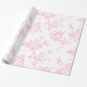 Rosa Hauchrosa vintage Rosen elegante Blumen Geschenkpapier
