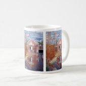 Rosa Haus im Herbst Kaffeetasse (VorderseiteRechts)