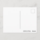 Rosa Haus im Herbst Postkarte (Rückseite)