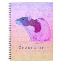 Rosa Haustier-Ratte addieren Ihre Namensratte