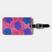 Rosa Hawaii Dreams Tropical Print Gepäckanhänger (Vorderseite horizontal)