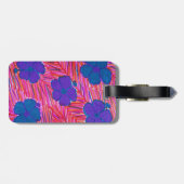 Rosa Hawaii Dreams Tropical Print Gepäckanhänger (Rückseite horizontal)