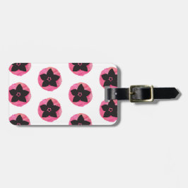 Rosa hawaiianische Blume Gepäckanhänger