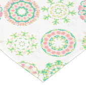 Rosa Hawaiianische Eisschnee Tropischer Hibiskus S Mittelgroßer Tischläufer (Ecke)