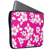 Rosa Hawaiisch Laptopschutzhülle (Vorne Rechts)