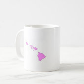 rosa hawaiische Insel Kaffeetasse (Vorderseite Links)
