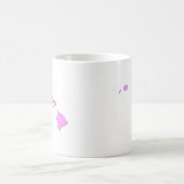 rosa hawaiische Insel Kaffeetasse (Mittel)