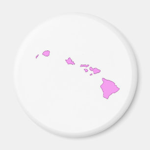 rosa hawaiische Insel Magnet