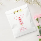 Rosa Heart Bow Ice Creme bereit für Pop Babydusche Geschenktütchen (Versiegelt)