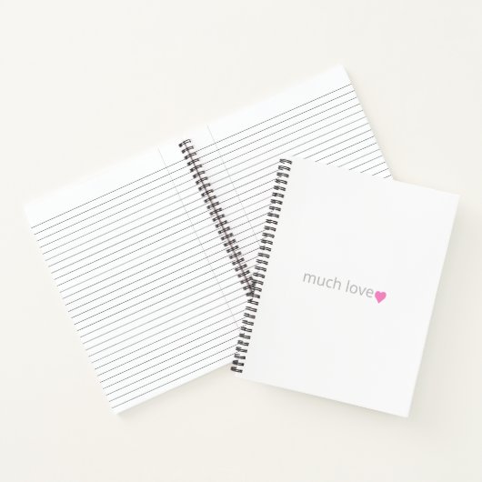 Rosa Heart Journal Notizblock (Innenseite)