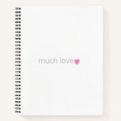 Rosa Heart Journal Notizblock (Vorderseite)