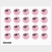Rosa Heart Lock und Key Wedding Stickers (Blatt)