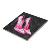 Rosa Heelse Schuhleiste Fliese (Seite)