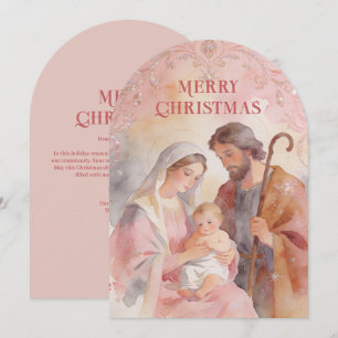 Rosa Heilige Familie Christliches Weihnachten TMF2