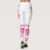 Rosa heiße Lippen! Leggings (Rückseite)