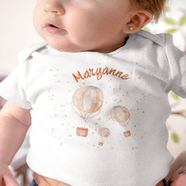 Rosa Heißluftballon 1. Geburtstag Baby Strampler