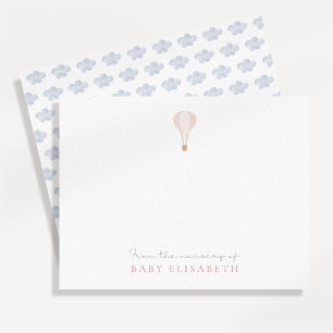 Rosa Heißluftballon  , aus dem Kinderzimmer von,  Einladung