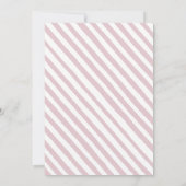 Rosa Heißluftballon Babydusche Einladung (Rückseite)