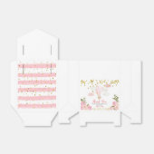 Rosa Heißluftballon Babydusche Gold Glitzer Geschenkschachtel (Ungefaltet)