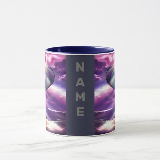 Rosa Heißluftballon Tasse (Zentrum)