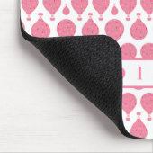Rosa Heißluftballons Mousepad (Ecke)