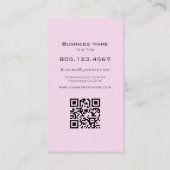 Rosa & Hellblauer Farbverlauf • Anpassbar Visitenkarte (Rückseite)