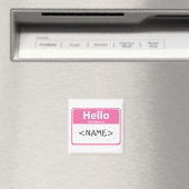 Rosa Hello My Name is, <NAME> Magnet (In Situ (Geschirrspüler))