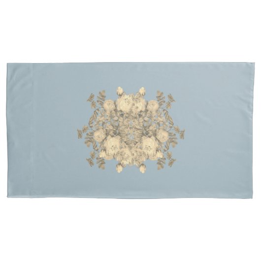 Rosa hemisphaerica – Rosa sulfurea gelbe Rose Kissenbezug (Vorderseite)