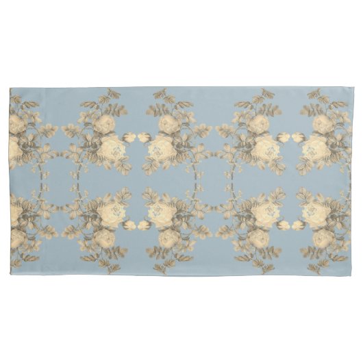 Rosa hemisphaerica – Rosa sulfurea gelbe Rose Kissenbezug (Vorderseite)