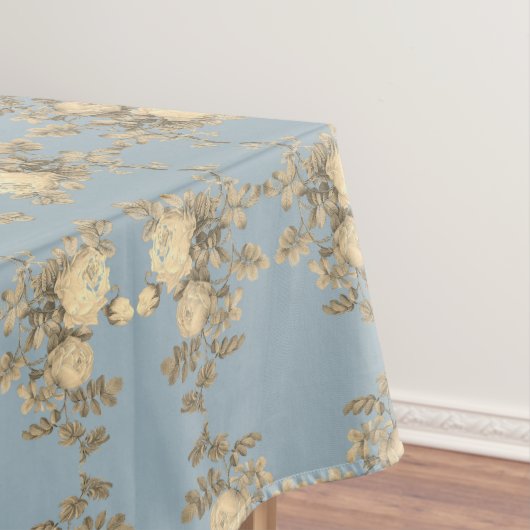 Rosa hemisphaerica – Rosa sulfurea yellow Roses Tischdecke (Beispiel)