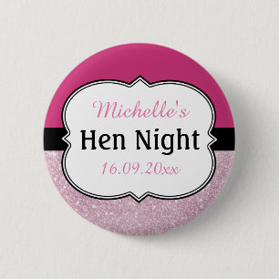 Rosa Hennen Nacht Personalized Button