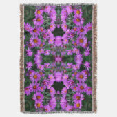 Rosa Herbst-Aster-Blume Abstrakt Decke (Vorderseite Vertikal)