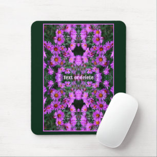 Rosa Herbst-Aster-Blume Abstrakt Personalisiert Mousepad