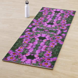 Rosa Herbst-Aster-Blume Abstrakt Yogamatte