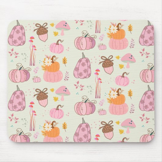 Rosa Herbst Mousepad (Vorne)
