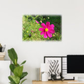 rosa Herbstmorgen Poster (Heimbüro)