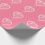 Rosa Herz 2. Cotton Hochzeitstag Geschenkpapier<br><div class="desc">Ein Design zum Feiern Ihres zweiten Jahres der Ehe. Dieses erste Hochzeitstag Design hat ein gemaltes weißes Herz ,  mit dem Text Baumwolle,  1. ,  Jubiläum. Wenn Sie Hilfe bei der Anpassung dieses Designs möchten,  kontaktieren Sie mich bitte,  es gibt einen frag dieser Designerschaltfläche,  direkt unterhalb dieses Textes.</div>