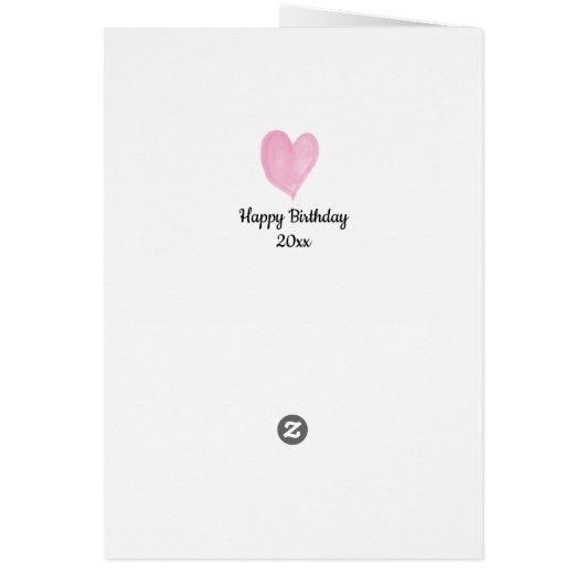 Rosa Herz 40. Geburtstag Nichte (Hinten)