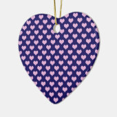Rosa Herz Art Keramik Ornament (Links)