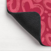 Rosa Herz Ästhetik-Mauspad Mousepad (Ecke)
